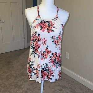 Floral print tank top